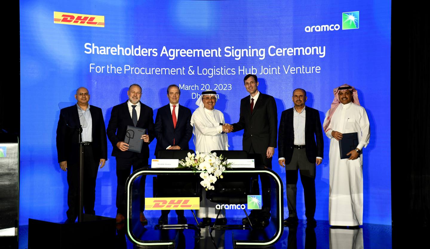 Aramco signs an agreement to establish the first global center for logistics services in Saudi Arabia